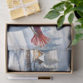Frohe Weihnachten Schneemann Seidenpapier (Geschenk)