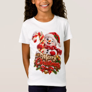 Frohe Weihnachten Schneemann T-Shirt
