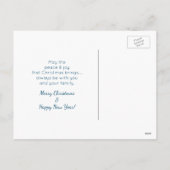 Frohe Weihnachten Schneemann wellen und lächeln (Rückseite)