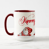 Frohe Weihnachten Schneemänner  Tasse (Links)