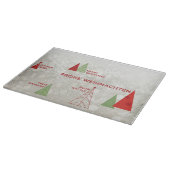 Frohe Weihnachten Schneidebrett (Ecke)