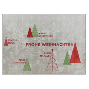Frohe Weihnachten Schneidebrett