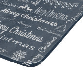 Frohe Weihnachten Schneidebrett (Ecke)