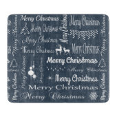 Frohe Weihnachten Schneidebrett (Vorderseite)