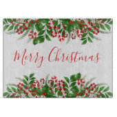 Frohe Weihnachten Schneidebrett (Vorderseite)