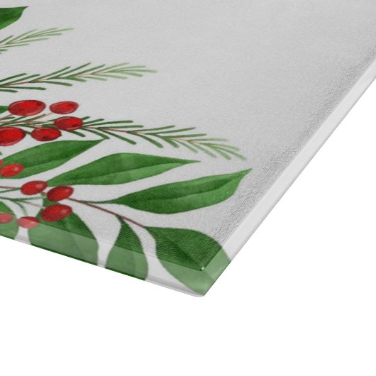 Frohe Weihnachten Schneidebrett (Ecke)