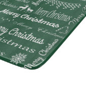 Frohe Weihnachten Schneidebrett (Ecke)