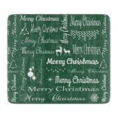 Frohe Weihnachten Schneidebrett (Vorderseite)