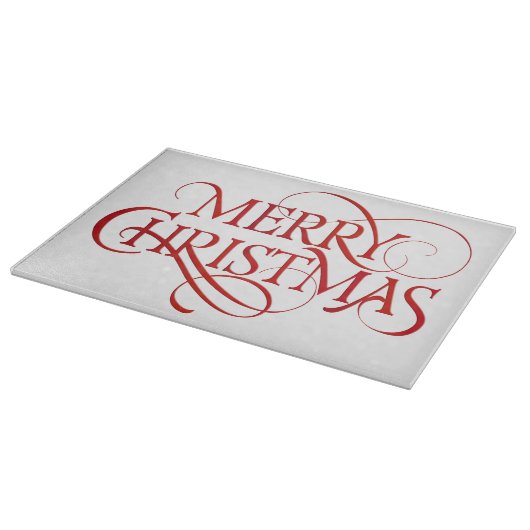 Frohe Weihnachten Schneidebrett (Ecke)