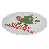 Frohe Weihnachten Schneidebrett (Ecke)
