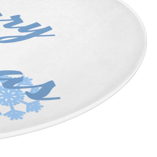 Frohe Weihnachten Schneidebrett (Ecke)