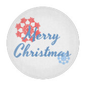 Frohe Weihnachten Schneidebrett (Vorderseite)