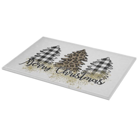 Frohe Weihnachten Schneidebrett (Ecke)