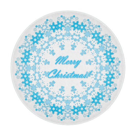 frohe Weihnachten Schneidebrett (Vorderseite)