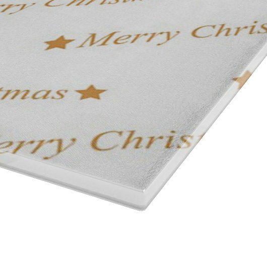 Frohe Weihnachten Schneidebrett (Ecke)