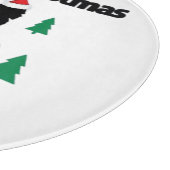 Frohe Weihnachten Schneidebrett (Ecke)