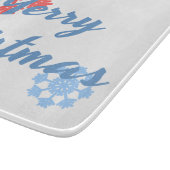 Frohe Weihnachten Schneidebrett (Ecke)