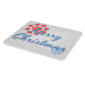 Frohe Weihnachten Schneidebrett (Ecke)