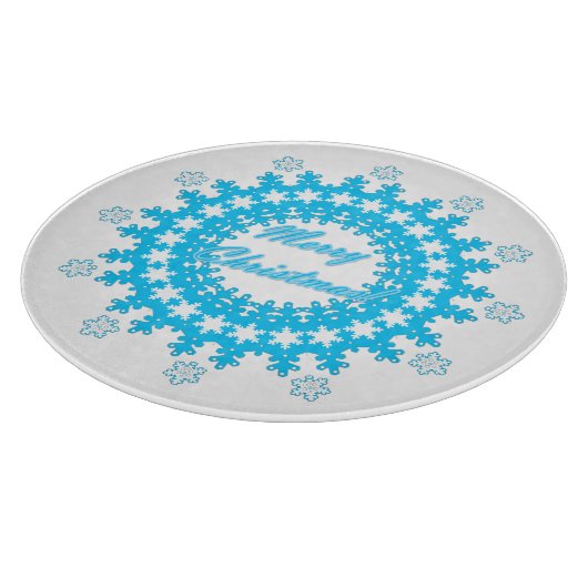 frohe Weihnachten Schneidebrett (Ecke)