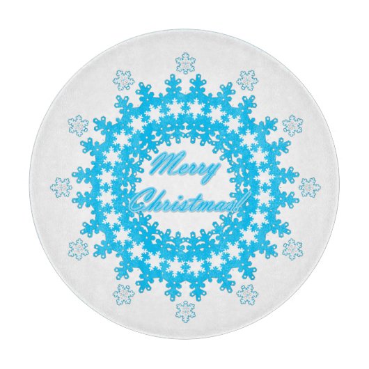 frohe Weihnachten Schneidebrett (Vorderseite)