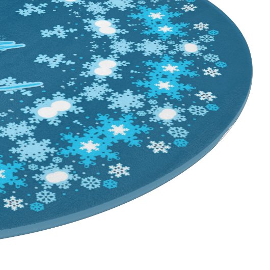 frohe Weihnachten Schneidebrett (Ecke)