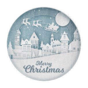 Frohe Weihnachten Schneidebrett