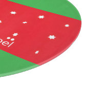 Frohe Weihnachten  Schneidebrett (Ecke)