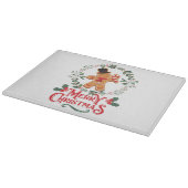 Frohe Weihnachten Schneidebrett (Ecke)