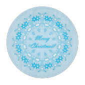 frohe Weihnachten Schneidebrett (Vorderseite)