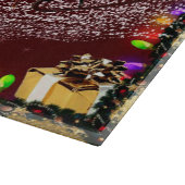 Frohe Weihnachten Schneidebrett (Ecke)