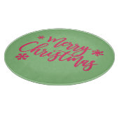 Frohe Weihnachten Schneidebrett (Ecke)