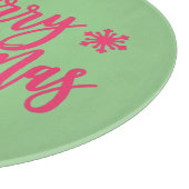 Frohe Weihnachten Schneidebrett (Ecke)