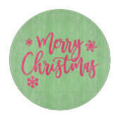 Frohe Weihnachten Schneidebrett (Vorderseite)