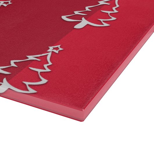 Frohe Weihnachten Schneidebrett (Ecke)