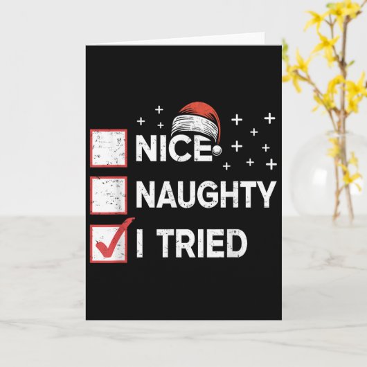 Frohe Weihnachten Schöne Böse Ich Habe Weihnachten Karte (Gelbe Blume)