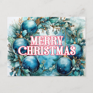 Frohe Weihnachten schöne Feiertage Postkarte