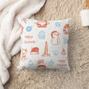Frohe Weihnachten & schöne Feiertage Winter Person Kissen
