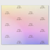 Frohe Weihnachten Schöne Gradient Modern Ombre Geschenkpapier (Flach)