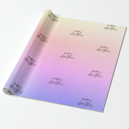 Frohe Weihnachten Schöne Gradient Modern Ombre Geschenkpapier
