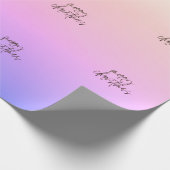 Frohe Weihnachten Schöne Gradient Modern Ombre Geschenkpapier (Ecke)
