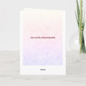 Frohe Weihnachten Schöne Worte Karte (Rückseite)