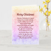 Frohe Weihnachten Schöne Worte Karte (Gelbe Blume)