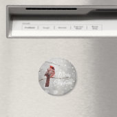 Frohe Weihnachten Schöner Kardinal Magnet (In Situ (Geschirrspüler))