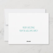 Frohe Weihnachten Schöner Winter Lake Custom (Rückseite)