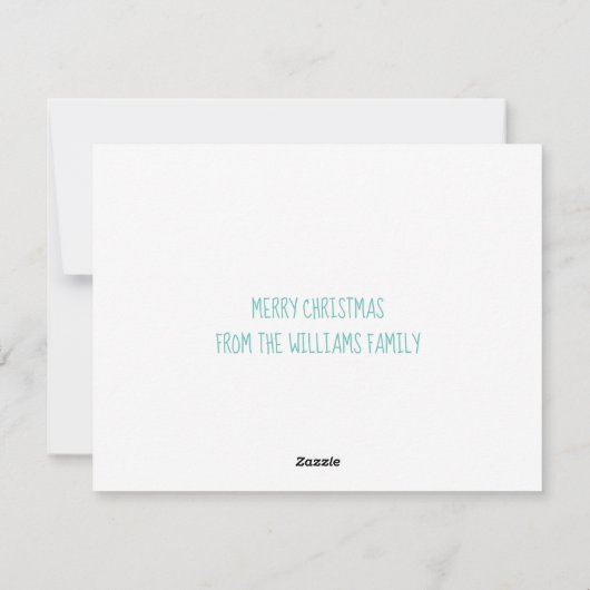 Frohe Weihnachten Schöner Winter Lake Custom (Rückseite)