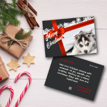 Frohe Weihnachten Schönes Foto Grußkarte