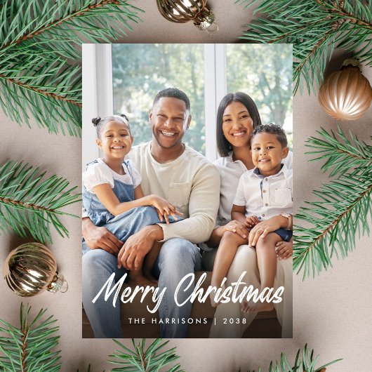 Frohe Weihnachten Schrift Foto