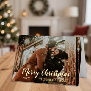 Frohe Weihnachten Schrift Foto