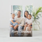 Frohe Weihnachten Schrift Foto Collage (Stehend Vorderseite)