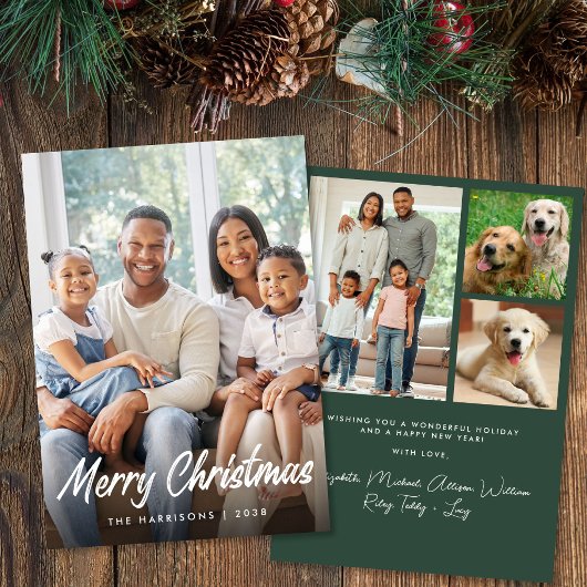 Frohe Weihnachten Schrift Foto Collage